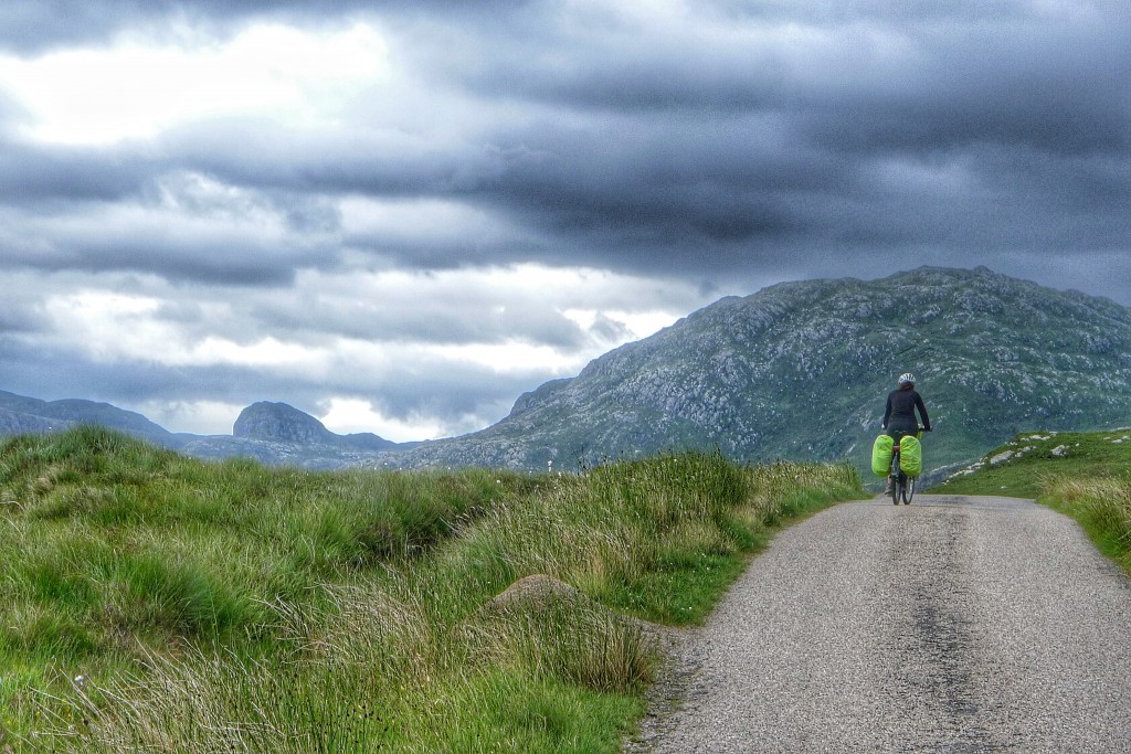 We ride through some of the most remote sections of Scotland.