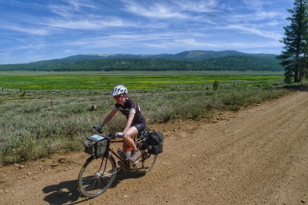 Dirt road cycling