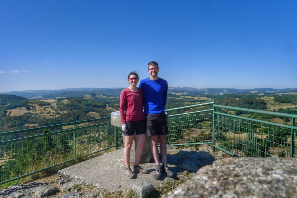 Atop the Roc de Peyre, we had views of the empty Lozère region and beyond.